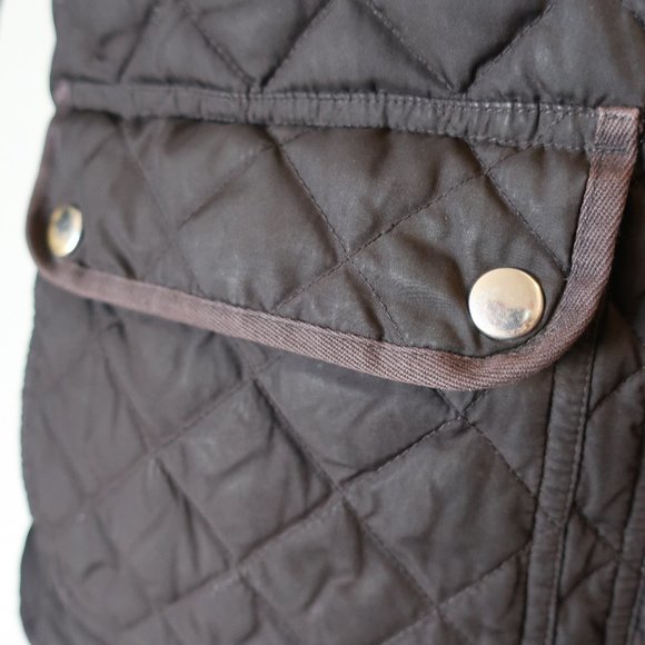J. CREW BLACK QUILTED COAT SZ S* - Picture 3 of 8